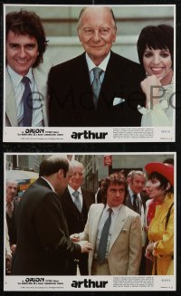1p1884 ARTHUR 8 8x10 mini LCs 1981 drunken Dudley Moore, Liza Minnelli, John Gielgud!