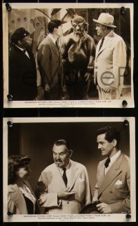 1p1885 DARK ALIBI 8 8x10 stills 1946 Sidney Toler as Charlie Chan, Mantan Moreland, Benson Fong!