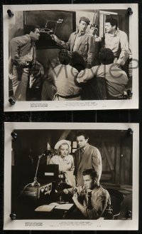 1p1888 FLYING TIGERS 8 8x10 stills 1942 cool images with Big John Wayne, WWII airplanes!