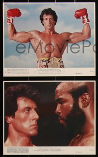 1p1892 ROCKY III 8 8x10 mini LCs 1982 cool images of boxer & director Sylvester Stallone, Mr. T!