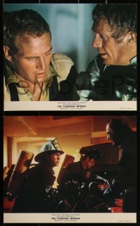 1p1867 TOWERING INFERNO 23 color 8x10 stills 1974 Steve McQueen, Paul Newman, Dunaway, top cast!