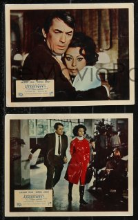 1p1819 ARABESQUE 8 color English FOH LCs 1966 Gregory Peck & sexy Sophia Loren, Stanley Donen!