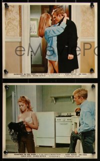 1p1859 BAREFOOT IN THE PARK 6 color English FOH LCs 1967 Robert Redford & Jane Fonda in Central Park!