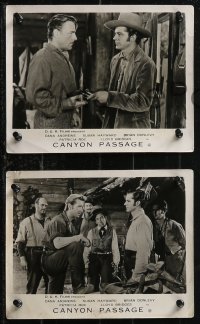 1p1815 CANYON PASSAGE 9 English FOH LCs R1950s Jacques Tourneur, Dana Andrews, Hayward, Brian Donlevy