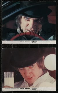 1p1826 CLOCKWORK ORANGE 8 color English FOH LCs 1972 Kubrick classic starring Malcolm McDowell!