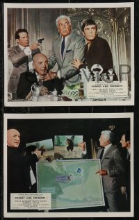 1p1816 CROOKS & CORONETS 9 color English FOH LCs 1969 Telly Savalas could get $5,000,000 for this caper!