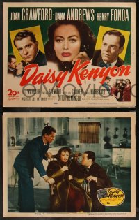 1p1301 DAISY KENYON 8 LCs 1947 Joan Crawford, Henry Fonda, Dana Andrews, directed by Otto Preminger!