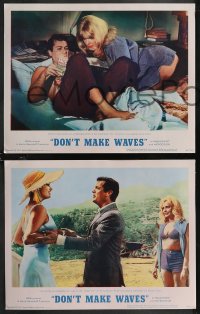 1p1302 DON'T MAKE WAVES 8 LCs 1967 Tony Curtis, super sexy Sharon Tate & Claudia Cardinale!