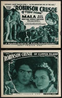 1p1327 ROBINSON CRUSOE OF CLIPPER ISLAND 8 chapter 7 LCs 1936 Mala in Republic serial, Trails End!