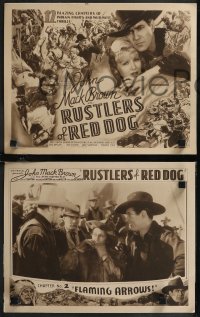 1p1329 RUSTLERS OF RED DOG 8 chapter 2 LCs 1935 Johnny Mack Brown, Compton & Miller, Flaming Arrows!
