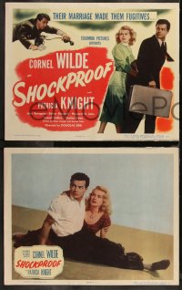 1p1331 SHOCKPROOF 8 LCs 1949 directed by Douglas Sirk, Cornel Wilde & Patricia Knight on the run!