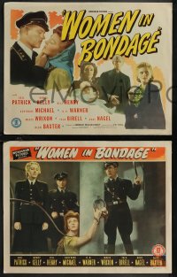 1p1338 WOMEN IN BONDAGE 8 LCs 1943 WWII Nazis degrade women, Gail Patrick, Nancy Kelly!