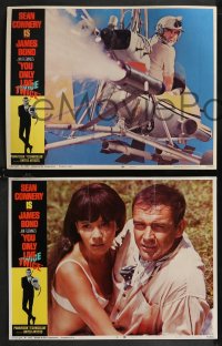 1p1340 YOU ONLY LIVE TWICE 7 LCs 1967 great images of Sean Connery as super-spy James Bond 007!