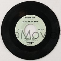 1p1685 BATTLE OF THE BULGE 45 RPM lobby spots record 1964 cool promo music for theater, ultra rare!