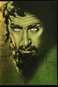 1p1195 JUD SUSS Italian trade ad 1941 Nazi Joseph Goebbels anti-Jewish remake, Gargiulo art, rare!