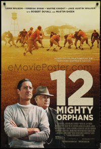 1r0927 12 MIGHTY ORPHANS 1sh 2021 Luke Wilson and Martin Sheen, early Great Depression football!