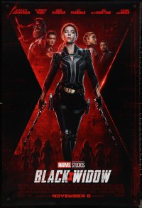 1r0966 BLACK WIDOW advance DS 1sh 2021 Scarlet Johansson as Natasha Romanoff, Marvel superhero!