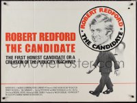 1r0451 CANDIDATE British quad 1972 great image of wind-up candidate Robert Redford!