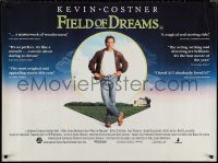 1r0460 FIELD OF DREAMS British quad 1989 Kevin Costner baseball classic, if you build it, they will come!