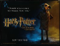 1r0467 HARRY POTTER & THE CHAMBER OF SECRETS teaser British quad 2002 Dobby has come to warn you!