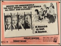 1r0470 HOUSE IS NOT A HOME British quad 1964 Shelley Winters, Robert Taylor & 7 sexy hookers in brothel!