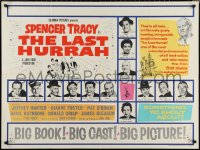 1r0474 LAST HURRAH British quad 1958 John Ford, art of Spencer Tracy, portraits of 12 top cast members!