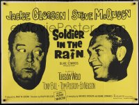 1r0490 SOLDIER IN THE RAIN British quad 1965 misfit soldiers Steve McQueen & Jackie Gleason, rare!