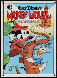 1r0189 MICKEY MOUSE & THE BEANSTALK 24x33 commercial poster 1986 great art of Disney's famous character!
