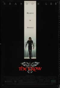 1r1007 CROW 1sh 1994 Brandon Lee's final movie, believe in angels, cool image!