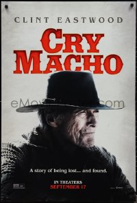 1r1011 CRY MACHO teaser DS 1sh 2021 Clint Eastwood, a story of being lost... and found!
