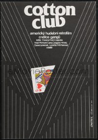 1r0209 COTTON CLUB Czech 11x16 1986 Francis Ford Coppola, Weber art of suit & poker playing card!