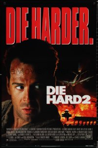 1r1027 DIE HARD 2 1sh 1990 tough guy Bruce Willis is in the wrong place at the right time!