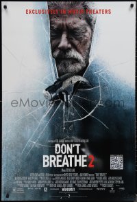 1r1036 DON'T BREATHE 2 advance DS 1sh 2021 Stephen Lang breaking through glass with hammer, sequel!