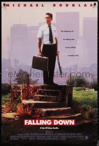 1r1051 FALLING DOWN 1sh 1992 directed by Joel Schumacher, Michael Douglas at war w/the world!
