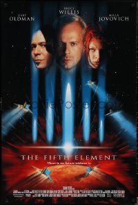 1r1054 FIFTH ELEMENT DS 1sh 1997 Bruce Willis, Milla Jovovich, Oldman, directed by Luc Besson!