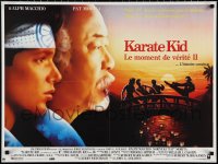 1r0759 KARATE KID PART II French 24x32 1986 great profile of Pat Morita as Mr. Miyagi, Ralph Macchio