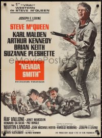 1r0767 NEVADA SMITH French 23x31 1966 cool image of Steve McQueen with gun!