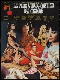 1r0772 OLDEST PROFESSION French 23x31 1968 image of Raquel Welch & 7 sexy co-stars by Rene Ferracci!