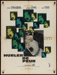1r0788 SCREAM OF FEAR French 24x32 1961 Hammer, classic terrified Susan Strasberg horror image!