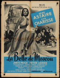 1r0794 SILK STOCKINGS French 24x31 1958 musical version of Ninotchka with Fred Astaire & Charisse!