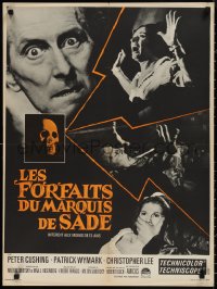 1r0795 SKULL French 23x31 1965 Peter Cushing, great horror images, based on story by Robert Bloch!