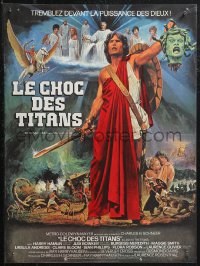 1r0815 CLASH OF THE TITANS French 15x21 1981 Ray Harryhausen, great fantasy art by Jean Mascii!