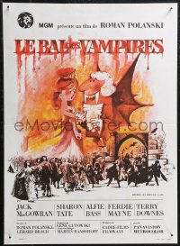 1r0818 FEARLESS VAMPIRE KILLERS French 16x22 R1970s Roman Polanski, Tate, different Hurel art, rare!