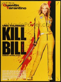 1r0819 KILL BILL: VOL. 1 French 16x21 2003 Quentin Tarantino directed, cool bloody design!