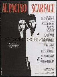 1r0830 SCARFACE French 15x20 1984 Al Pacino as Tony Montana, Michelle Pfeiffer, Brian De Palma!