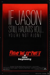 1r1069 FRIDAY THE 13th PART V 1sh 1985 A New Beginning, if Jason still haunts you you're not alone!