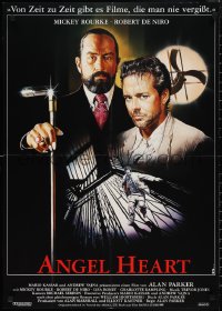 1r0314 ANGEL HEART German 1987 Robert DeNiro, Mickey Rourke, Alan Parker, different Casaro art!