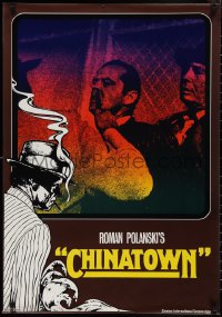 1r0317 CHINATOWN teaser German 1974 Jack Nicholson about to get nose cut by Polanski!