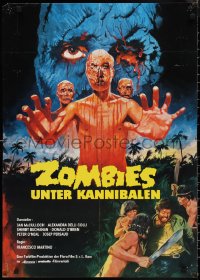 1r0321 DOCTOR BUTCHER M.D. German 1981 Marino Girolami's Zombi Holocaust, wild different horror art!