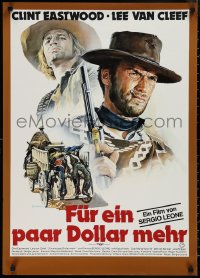 1r0323 FOR A FEW DOLLARS MORE German R1978 the man with no name, Clint Eastwood, Renato Casaro art!